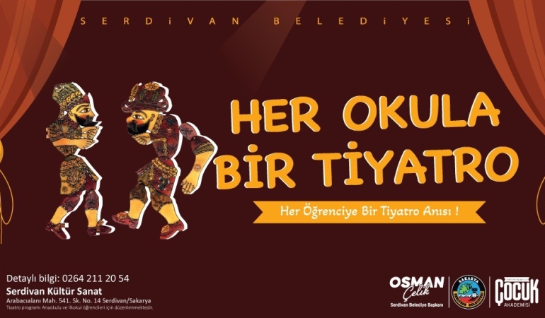 Serdivan Belediyesi’nden Miniklere Tiyatro Şöleni