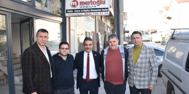 BAŞKAN ŞENOL DİNÇ ESNAF ZİYARETLERİNİ SÜRDÜRÜYOR (1)