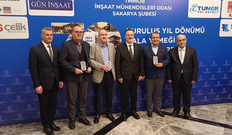İnşaat Mühendisleri Odası Sakarya Şubesi 70. yılını coşkuyla kutladı
