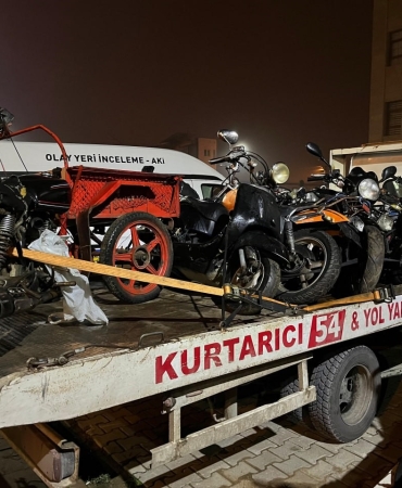 KARASU'DA 20 MOTOSİKLET TRAFİKTEN MEN EDİLDİ