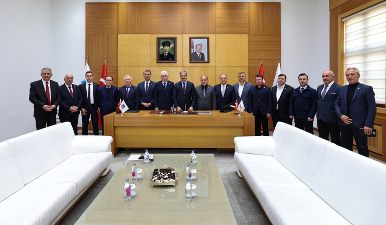 Başkan Alemdar, Federasyon Başkanı Erdem ve yönetimini konuk etti:  “Hep birlikte güçlü adımlarla yola devam edeceğiz”