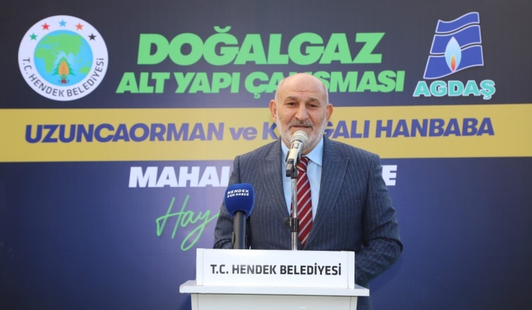 BAŞKAN İRFAN PÜSKÜLLÜ: HENDEK’TE DOĞALGAZSIZ MAHALLE KALMAYACAK