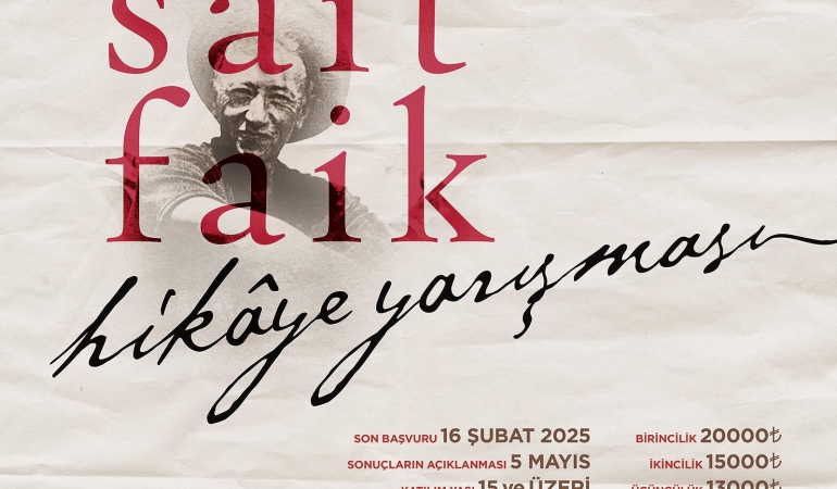 Sait Faik Abasıyanık hikâye yarışmasında başvurular sona eriyor