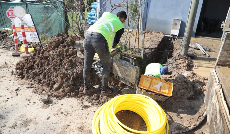 KARGALIHANBABA MAHALLESİNDE DOĞALGAZ ALTYAPI ÇALIŞMALARI TAMAMLANDI