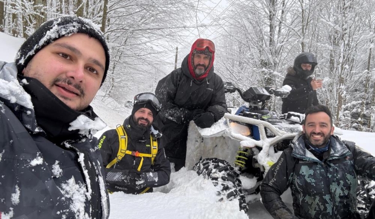 Yaylanın zirvesinde ATV’lerle Off-Road keyfi