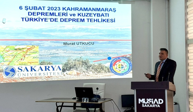 MÜSİAD Sakarya’da deprem bilgilendirme sunumu gerçekleştirildi