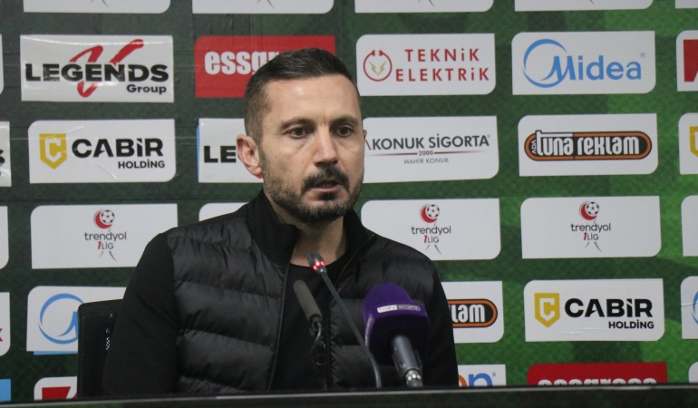 Sakaryaspor Teknik Direktörü İlker Püren “Mağlup olduk, üzgünüz dersler çıkarıp bunların telafisini yapacağız”