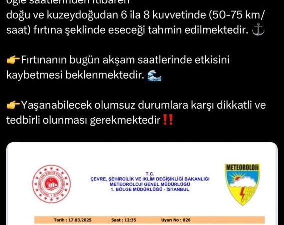 Valilik Sakarya’nın sahil kesimleri için uyardı