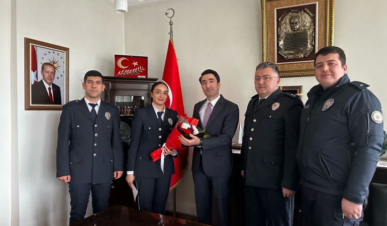 Kaymakam Çomaklı’ya Polis Haftası ziyareti