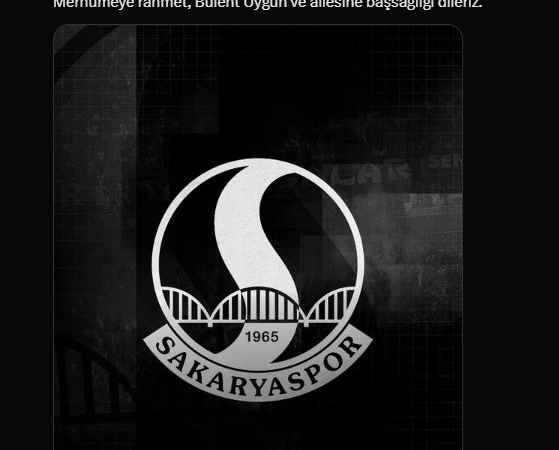 SAKARYASPOR'DAN, ALMİNA TUDE UYGUN İÇİN TAZİYE MESAJI