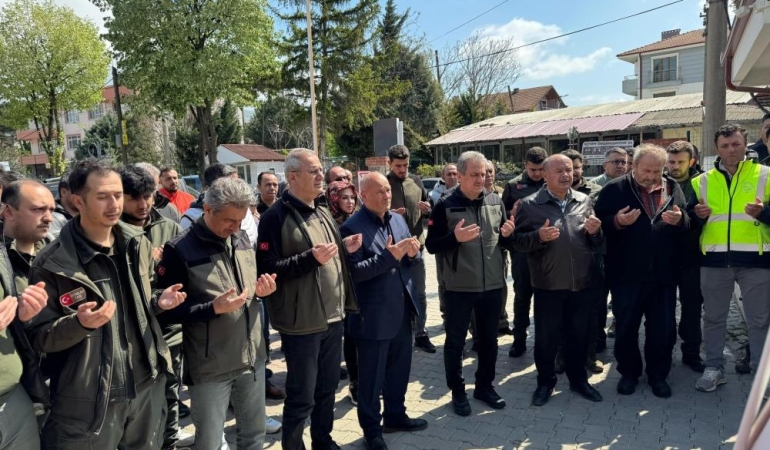 Kazada hayatını kaybeden orman muhafaza memuru törenle son yolculuğuna uğurlandı