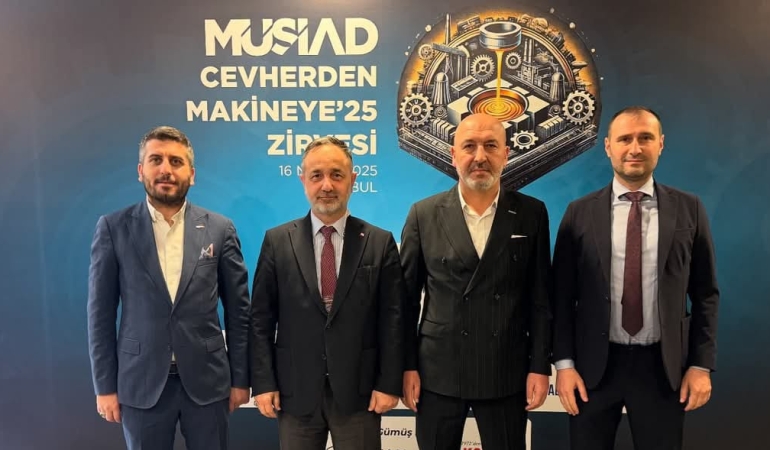 Cevherden Makineye’25 Zirvesi MÜSİAD Genel Merkezi’nde gerçekleşti; Sakarya şubesi zirvede yerini aldı
