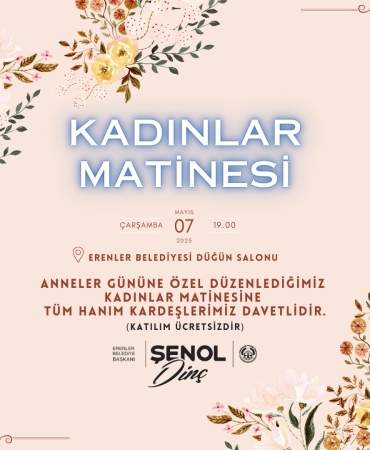 thumbnail_ERENLER BELEDİYESİNDEN ANNELER GÜNÜ HEDİYESİ