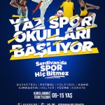 Serdivan Belediyesi Yaz Spor Okulları Kayıtları Başlıyor