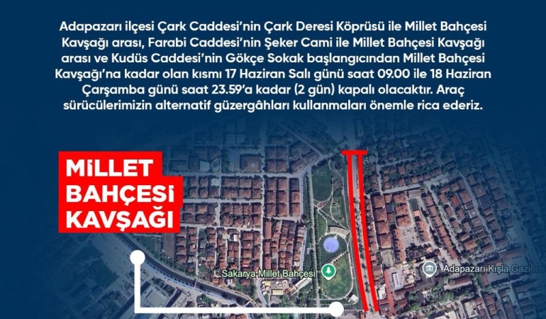 Büyükşehir uyardı: O güzergâhlar 2 gün boyunca trafiğe kapatılacak
