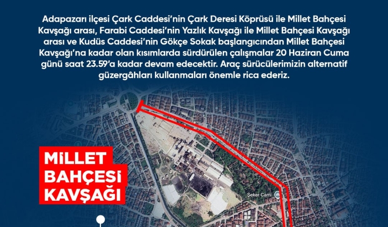 Büyükşehir’den 3 caddeyi kullanacaklara yeni uyarı
