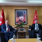 Ümit Özdağ, Hüseyin Baş'ı ziyaret etti
