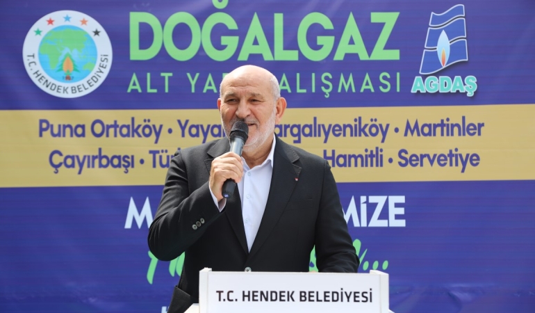 HENDEK’TE 9 MAHALLE DAHA DOĞALGAZ KONFORUNA KAVUŞUYOR