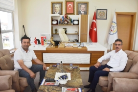 BAŞKAN ŞENOL DİNÇ ODA BAŞKANI TEPE’Yİ MİSAFİR ETTİ