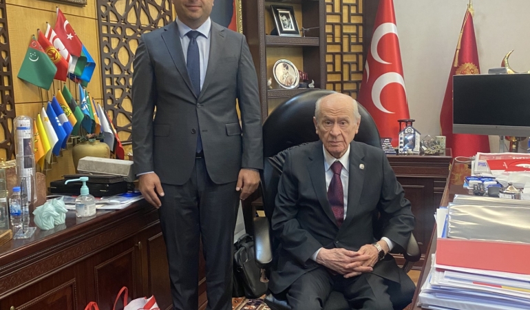 MHP Sakarya İl Başkanı Oğuz Alkaş’tan Genel Başkan Devlet Bahçeli’ye Ziyaret