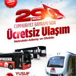 29 Ekim Cumhuriyet Bayramı’nda ulaşım ücretsiz 18 1