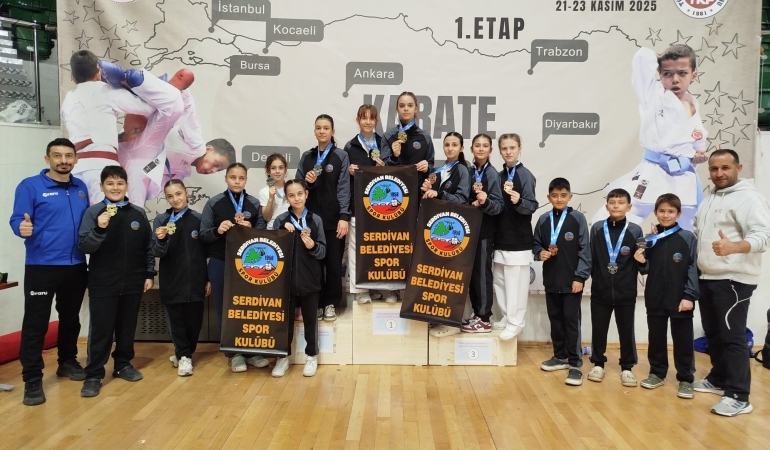 Serdivan Karate Takımı Türkiye Yıldızlar Ligi’ne 27 Madalya ile Damga Vurdu