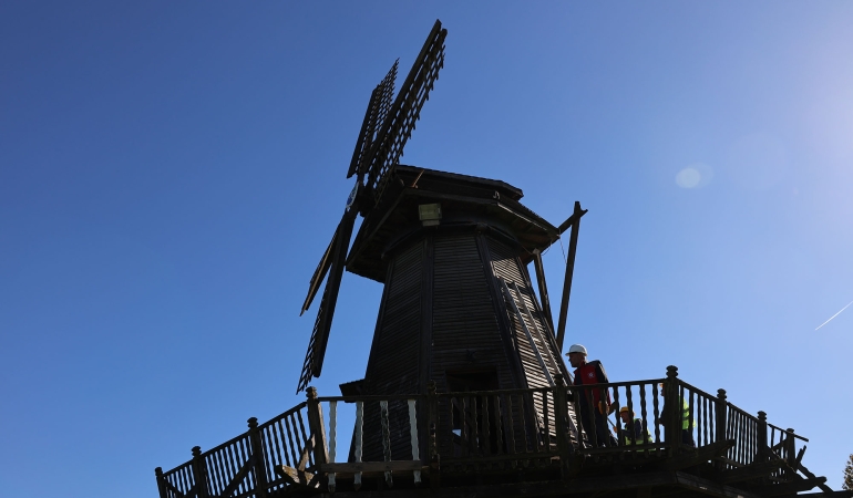 Tarihi Çark ve Yel Değirmeni’nde restore çalışmaları başladı