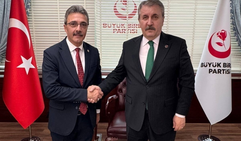 BAŞKAN ŞENOL DİNÇ GENEL BAŞKAN DESTİCİ’Yİ ZİYARET ETTİ