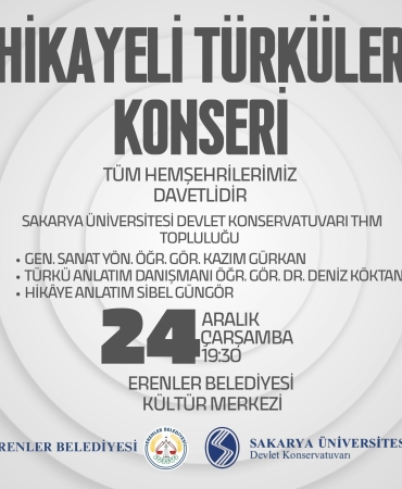 ERENLER BELEDİYESİ’NDEN HİKAYELİ TÜRKÜLER KONSERİ
