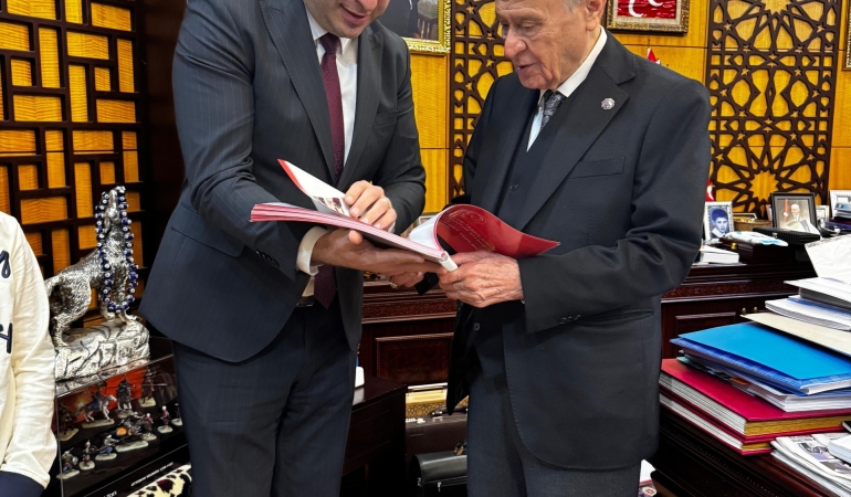 Başkan Oğuz Alkaş Saha Raporunu MHP Liderine Sundu