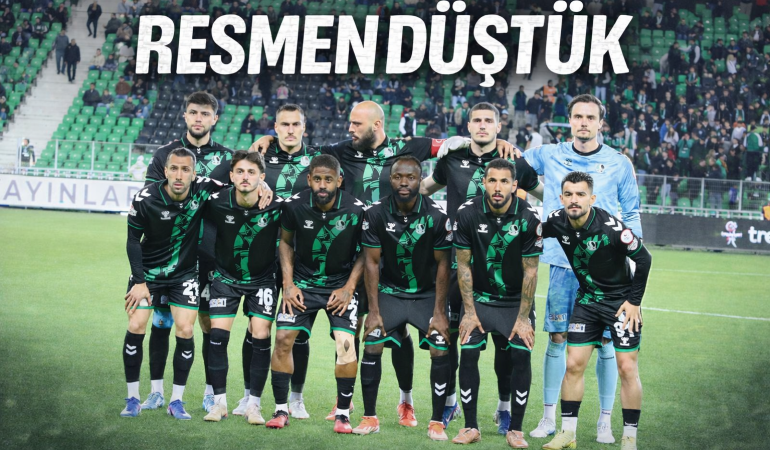 Sakaryaspor'dan düşüş anı