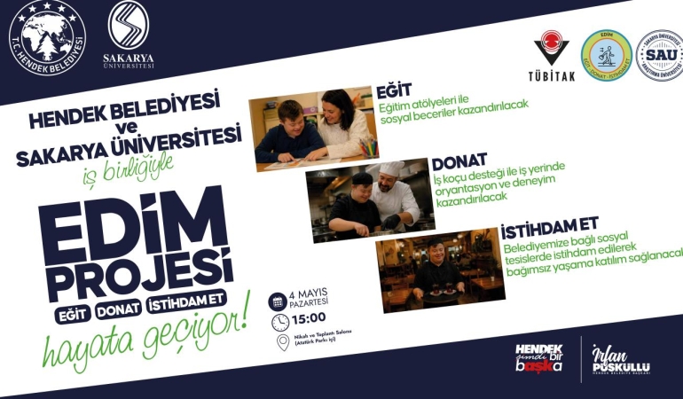 HENDEK BELEDİYESİ’NDEN TÜRKİYE’YE ÖRNEK ADIM: EDİM PROJESİ HAYATA GEÇİYOR