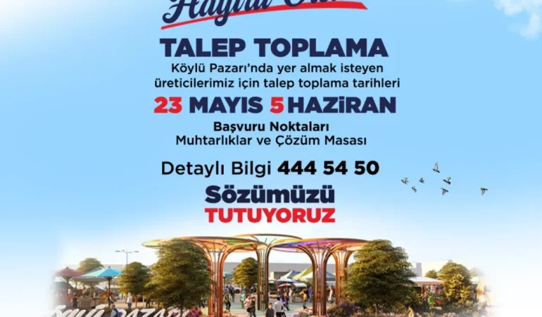 Köylü Pazarı İçin Talep Toplama Süreci Başladı