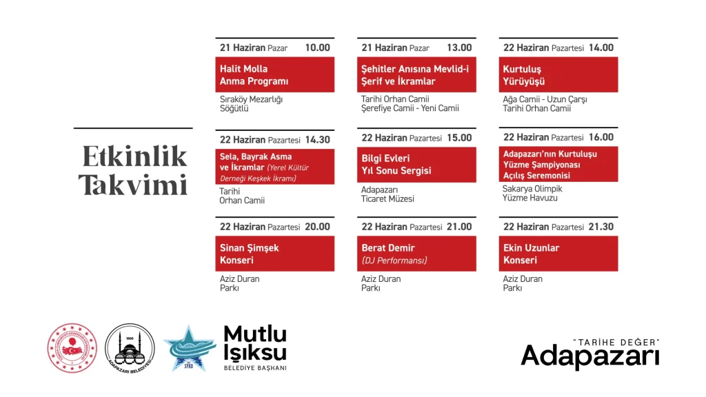 Adapazarı’nın Kurtuluşu’nun 105. Yılı Coşkuyla Kutlanacak 2 Adapazarı’nın Kurtuluşu’nun 105. Yılı Coşkuyla Kutlanacak