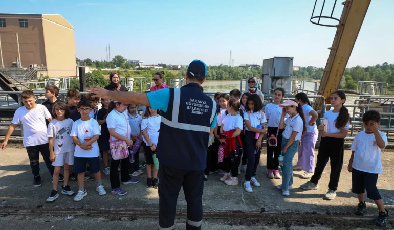 Minikler SASKİ’nin çevre dostu tesislerini keşfetti