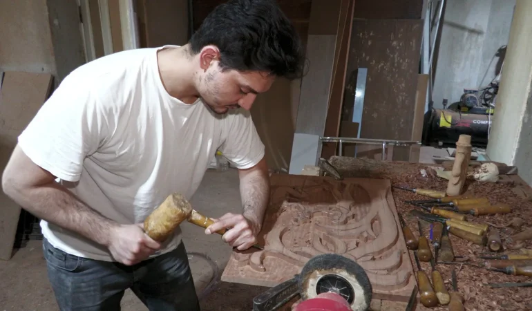 Asırlık Oymacılık Geleneği Baba-Oğulun Elinde Yaşıyor, Eserler Amerika’ya Ulaşıyor