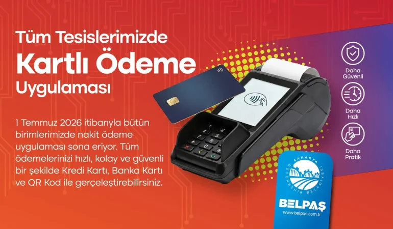 Büyükşehir’in tüm tesislerinde sadece kartla ödeme dönemi başlıyor