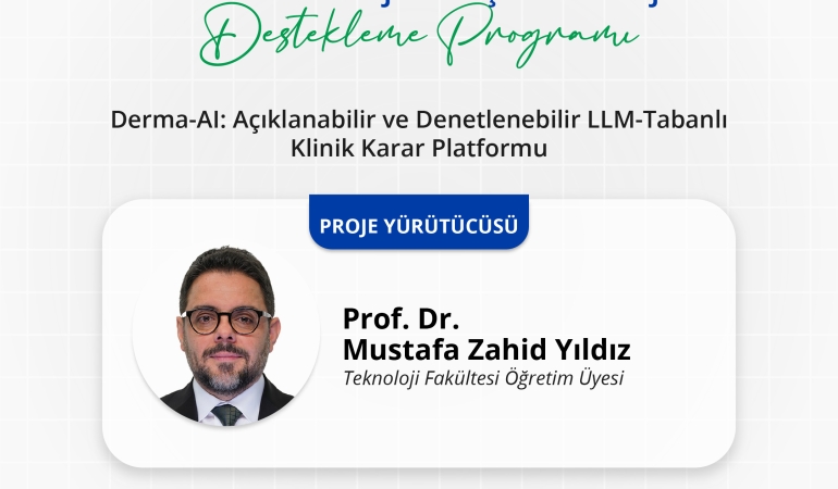 SUBÜ’nün Derma-AI projesine TÜBİTAK desteği