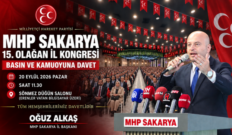Oğuz Alkaş’tan Sakarya’ya Kongre Daveti