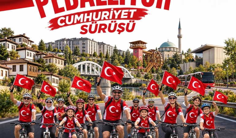 Cumhuriyet coşkusu pedallarla şehre yayılacak