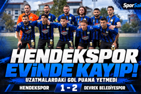 Hendekspor evinde 1-2 yenildi