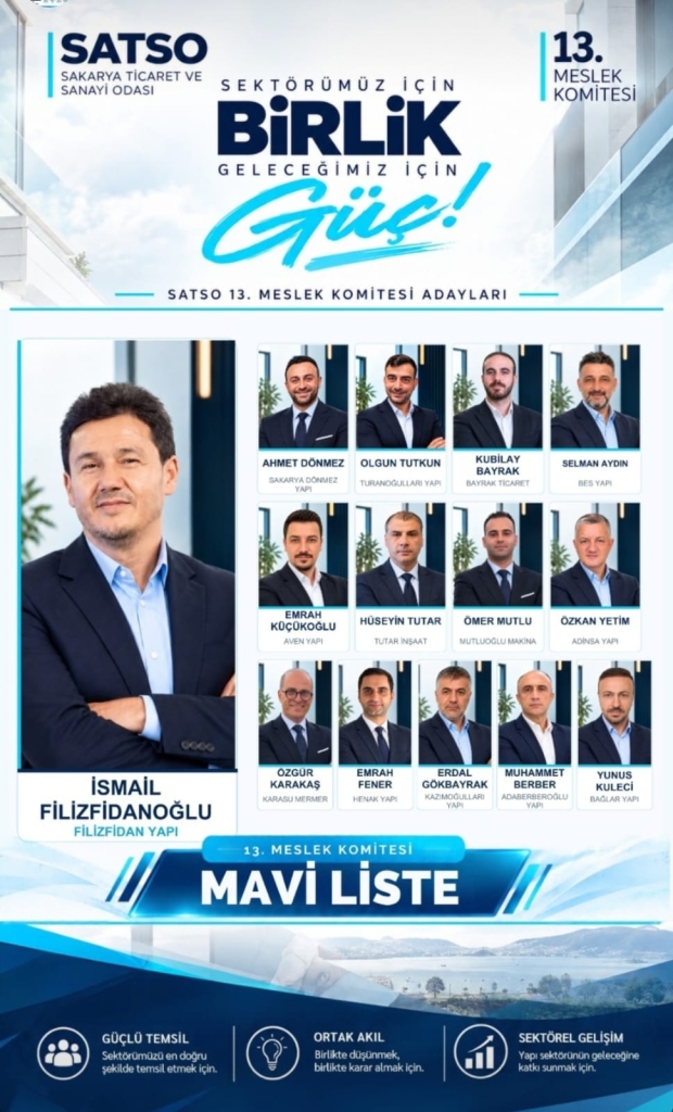 İsmail Filizfidanoğlu SATSO 13. Meslek Komitesi’nde Mavi Liste ile seçim yarışında 2 İsmail Filizfidanoğlu SATSO 13. Meslek Komitesi’nde Mavi Liste ile seçim yarışında