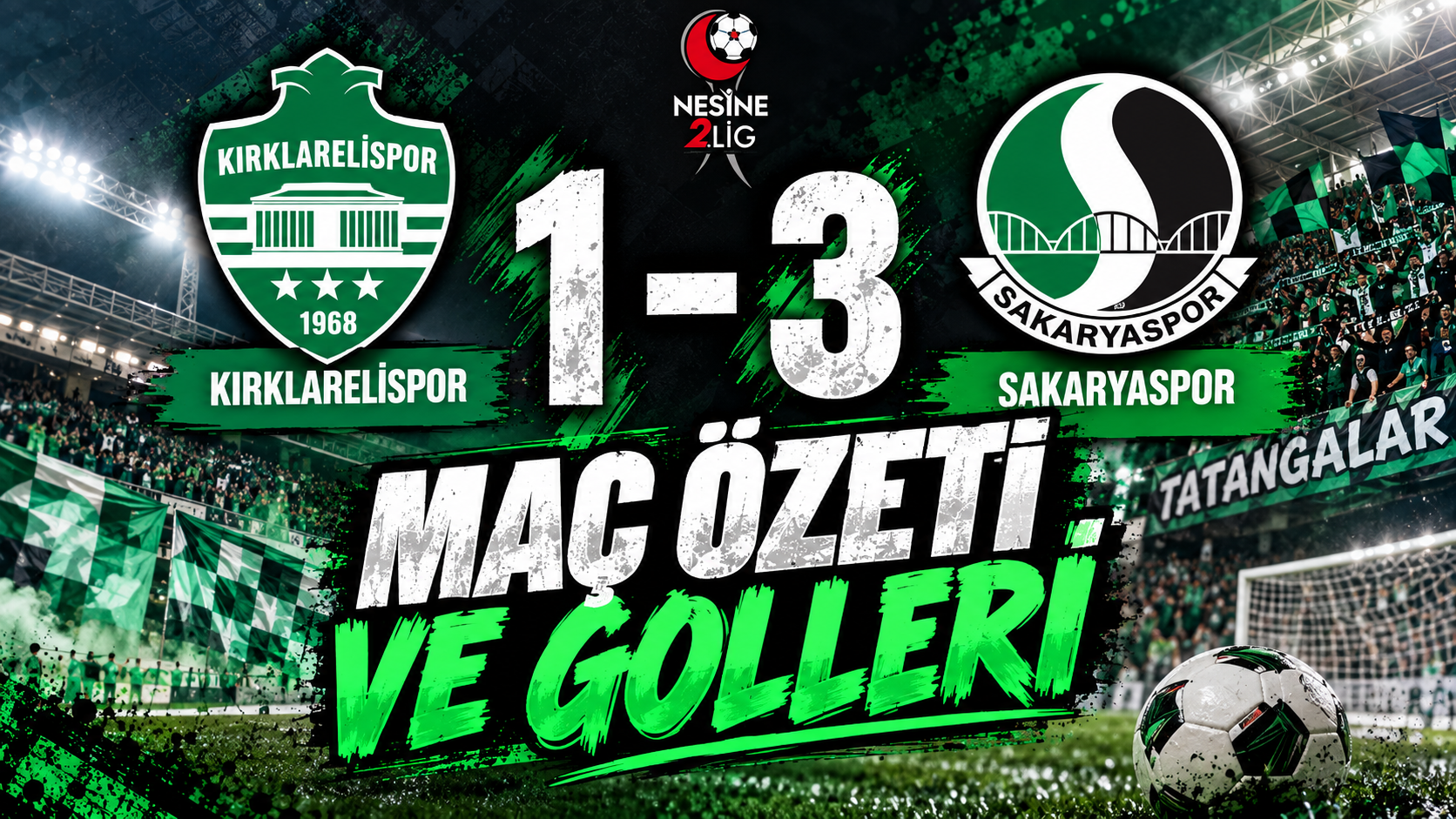 Kırklarelispor-Sakaryaspor Maç Özeti
