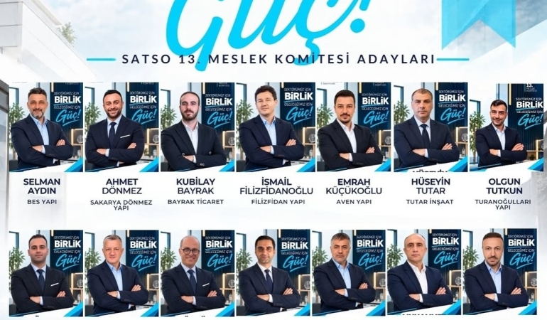 SATSO 13. Meslek Komitesi’nde Mavi Liste’den birlik ve güç mesajı