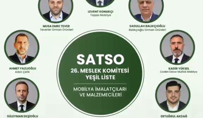 SATSO 26. Meslek Komitesi’nde Levent Konakçı ve Yeşil Liste’den güçlü temsil hedefi