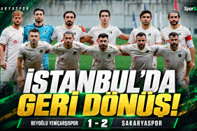 Sakaryaspor'un İstanbul'da muhteşem geri dönüşü