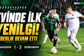 Sakaryaspor’un evinde ilk yenilgi