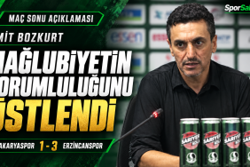 Ümit Bozkurt mağlubiyetin sorumluluğunu üstlendi
