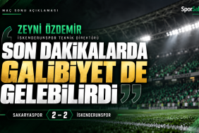 Zeyni Özdemir maç sonu açıklaması