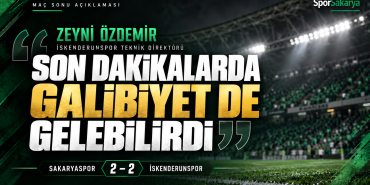 Zeyni Özdemir maç sonu açıklaması